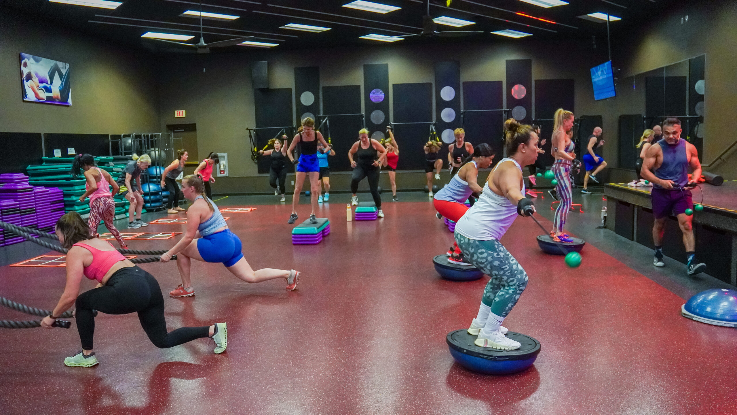 Group fitness class at LVAC